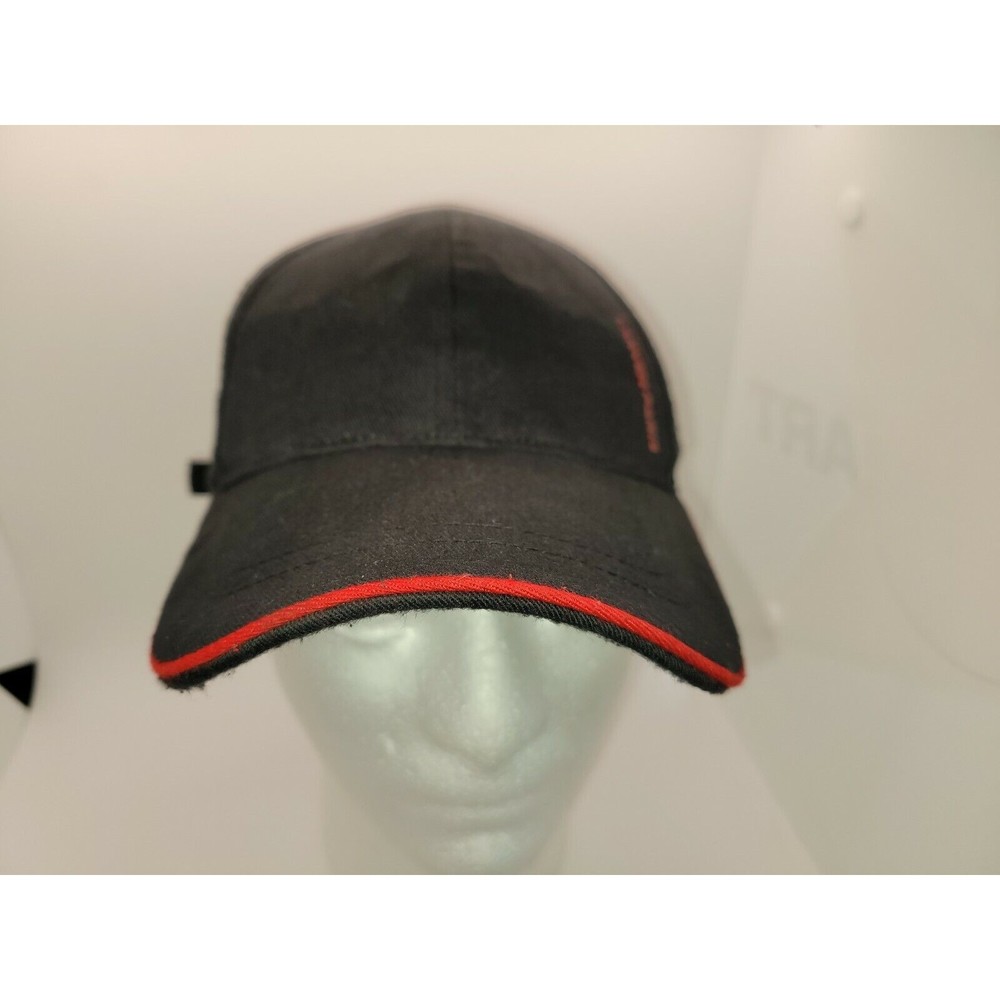 Vintage Carven Paris Baseball Hat Cap Adjustable Strap Rare Black Red